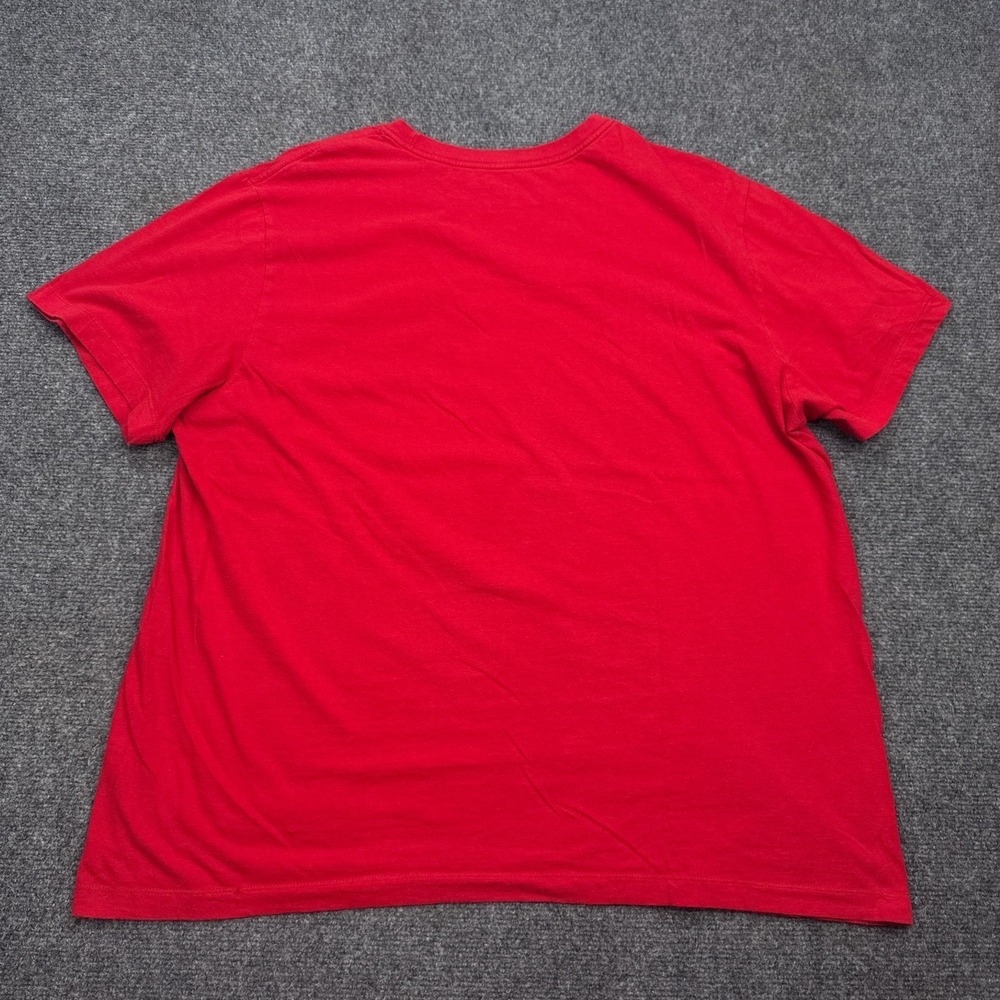 Nike Air Tee Shirt Mens Size XL Red Center Check Logo Gaphic Tee Crew Neck - Picture 6 of 11